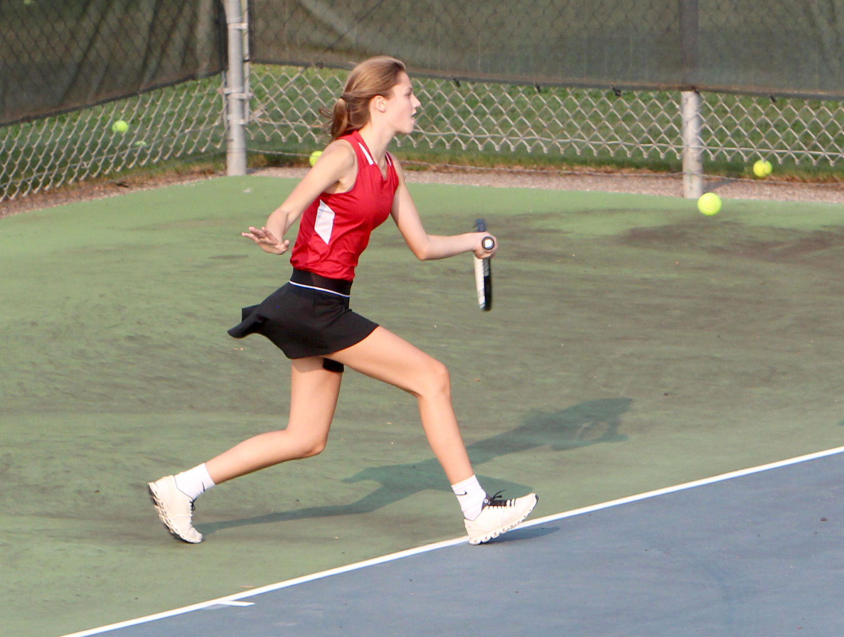 Menomonie at Chippewa Falls girls tennis 9-15-20